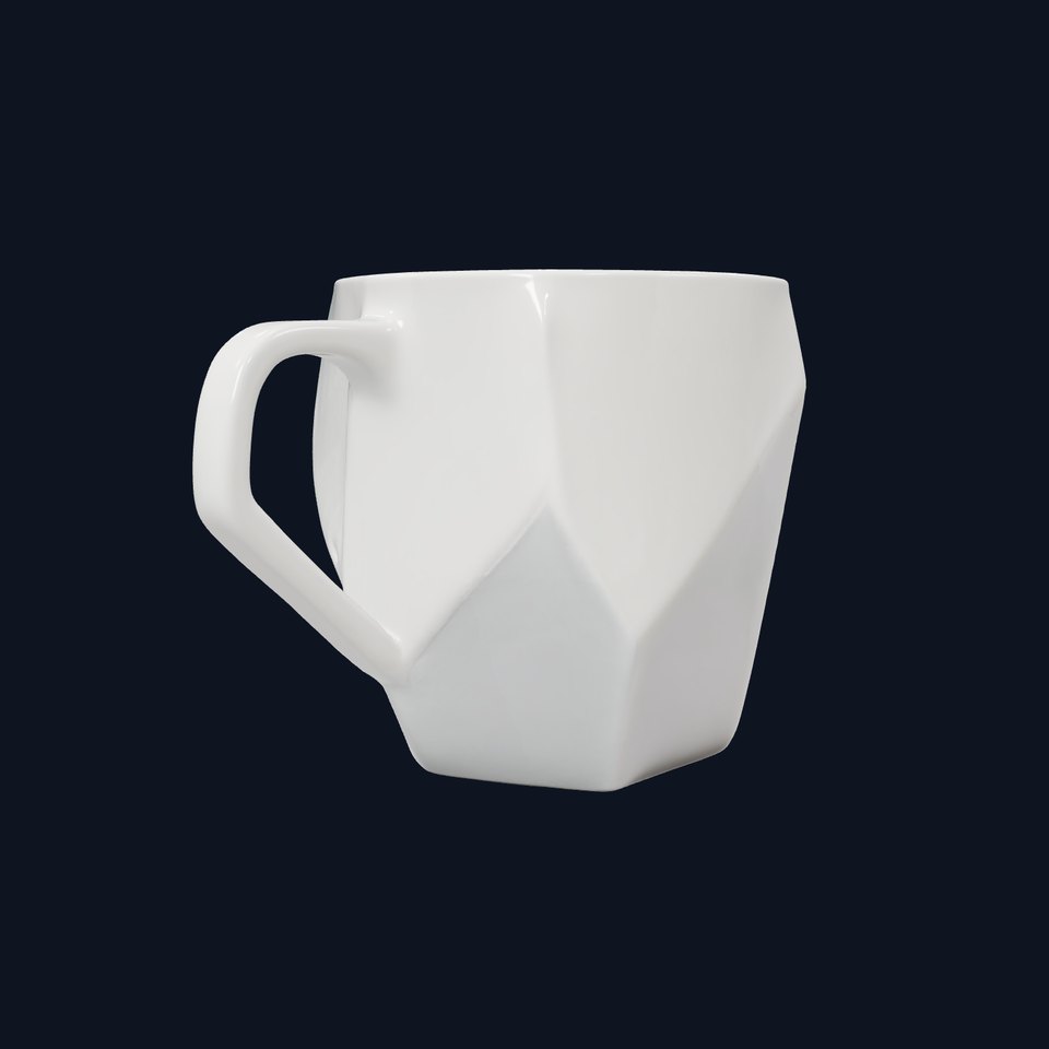 Geometric Ceramic Mug D Model Pack